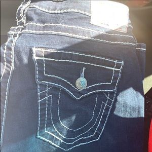 true religion jeans white stitching